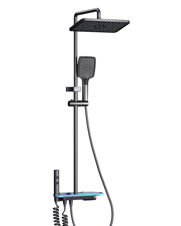Prysznic modern z wyświetlaczem led | Szary